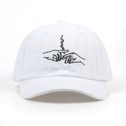 Fashion-smoking embroidery baseball cap unisex fashion dad hats women sports hars men outdoor casual caps for travel