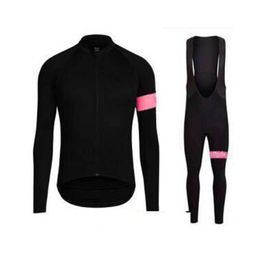 New RAPHA Team Autumn Men's Cycling Set Long Sleeves Cycling Jerseys bib pants Suit Breathable Racing Bike Clothes Cycle Wear Maillot Ciclismo Y210312