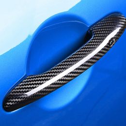 for Mini Cooper R56 2006-2016 Real Dry Carbon Fiber Tailgate Handle Cover