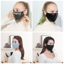 Anti Cold Warm Adult Mask Dust Face Respirators Sequin Fashion Adult Protection Mask Mouth Mascherine Washable In Stock 6 5hy