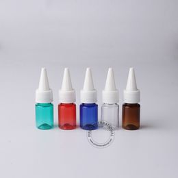 Excellent Makeup Tools 100 x 5ml Empty Plastic Lotion Bottle Small Transparent PET Jar With White Lid 5cc Bottles