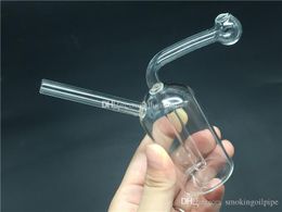 Hot on sale Mini Glass Oil Burner Bong for Oil Rigs Water Bongs small recycler bong dab rig bong Ash Catcher Hookah Pipe Smoking