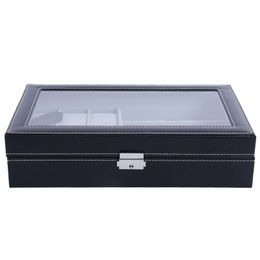 multi functional cases box sunglass high - end glasses sunglas Organizer Case locked Watch Display Holder O255d