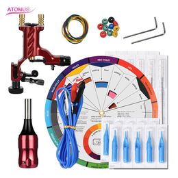 Liner Shader Set Professional Gun Tattoo Machine Pen Professional Complete Kit Rotary Kits Set Starter Motor Rotary Pen Tattoo Machines