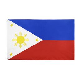 Philippines Banner 3ft x 5ft Hanging Flag Polyester Philippines National Flag Banner Outdoor Indoor 150x90cm for Celebration