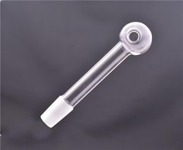 Glass Oil Burner Pipes With 10mm 14mm 18mm Male Joint Pyrex Glass Oil Burner Bubbler Smoking Water Hand Pipe Tobacco for glass bong