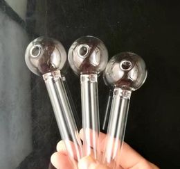 Transparent glass pipe with super large bubble head ,Wholesale Glass bongs Oil Burner Pipes Water Pipes Glass Pipe Oil Rigs Smoking, Free Sh
