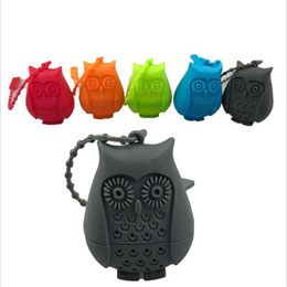 Creative Owl Tea Strainer Silicone Tea Infusers Strainers Herbal Spice Tea Infuser Philtres Diffuser Coffee Tools