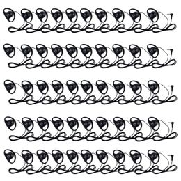 50X 1 Pin 3.5mm Jack D-Shape Listen Only Soft Rubber Earpiece for Motorola Radio