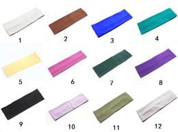 12 Colours Candy elastic Cotton Sports Headband Yoga fitness exercise Running pure Cotton headwrap Absorb sweat head bands for ladies mens