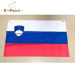 No.5 96cm*64cm size European Flag of Slovenia Top Rings Polyester flag Banner decoration flying home & garden flag Festive gifts