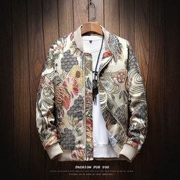 2018 Autunno Nuovo ricamo giapponese Giacca da uomo Cappotto Uomo Hip Hop Streetwear Giacca da uomo Cappotto Bomber Giacca da uomo Abbigliamento LY191206