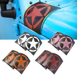 ABS Car Hood Angle Wrap Covers Decoration Cover Fit For Jeep Wrangler 2007-2017 Car Exterior Accessories