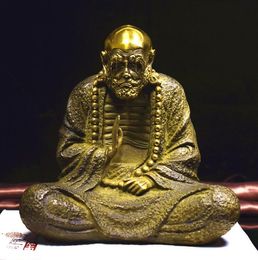 Dharma ancestor bronze statue Buddha antique antique gold antique home pure copper collection bronze