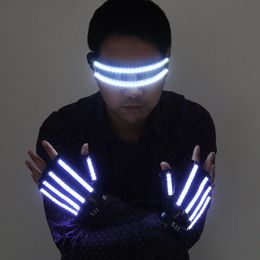 Bright LED Stage Costumes LED Gloves, Luminous LED Glasses , Laser Stage Props Party Supplies