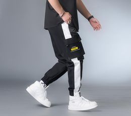 7XL 6XL XXXXL Men Streetwear Cargo Pants 2020 Clothing Man Color Block Harem Pants Male Hip Hop Spring Joggers Sweatpants