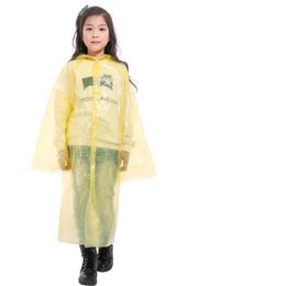 Water Proof Child Boy Girl Hood Raincoat Transparent Children Poncho Rainwear Disposable Rain Coat Outwear Of Outdoor Camp Hiking 1 8qh2 E19