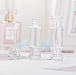 Clear Candy Shaped Liquid Lipstick Container Portable Refillable Cosmetic Lipgloss Tube Empty Lip Gloss Package Bottle SN287