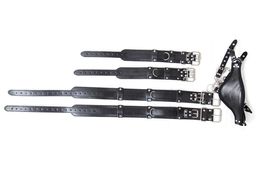 Bondage Restraint Open-Leg Thigh Locking Wrist Cuffs Harness Strap Belt Fetish BDSM Toy A675