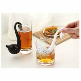 Swan Shaped Teaspoon Tea Infuser Filter Strainer