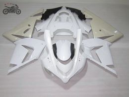 High grade motorcycle fairing kits for Kawasaki Ninja ZX-10R 2004 2005 white Chinese ABS plastic fairings bodywork ZX10R 04 05 ZX 10R