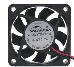6CM 6015 12V YYY6015H12B 12V 0.28A Two-wire Double Ball Cooling Fan