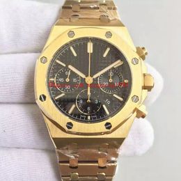 3 colors men Classic Series watch 41mm 26320 VK Quartz 18K Yellow Gold Chronograph work Mens Watches Wristwatches