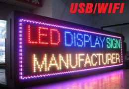 P5 Full Color indoor led Display W960*H320mm /W37.8in*H12.6in indoor LED display screen USB/wifi LED Screen