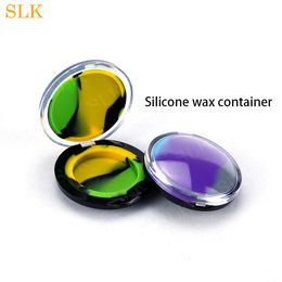 6ml Food Grade oil concentrate Dab Wax Containers Colourful Storage Box dab tool smoking accessorie Non-Stick silicone Oil Wax Jar