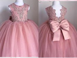 dusty rose girls dress