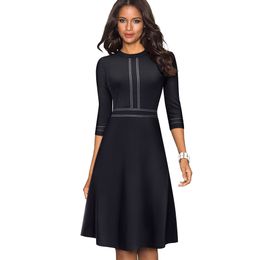 fit and flare work dress uk