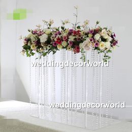 New style Grand Holiday Centrepiece Flower Table Arrangement crystal Stand Pieces Wedding Decor crystal Stander decor529