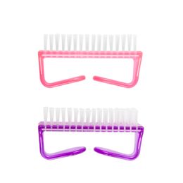 50pcs Lot Nail Art Cleaning Brush Tools File Care Manicure Pedicure Remover Powder Dust Clean Plastic Nail Accessories
