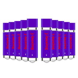 무료 배송 벌크 10PCS 1 기가 바이트 경량 모델 USB 2.0 플래시 드라이브 직사각형 펜은 PC의 노트북 USB 메모리 스틱 엄지 스토리지 화려한 드라이브