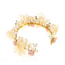 Popular beautiful classical rural style long tassel pearl string classic bridal headdress earrings boutique set Jewellery Gift