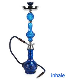 Fast ship from USA stock big hookah in a suitcase tall smoking high shisha india egyptian hookah with ceramic bowl hose plate glass
