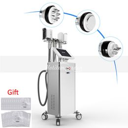 Standing 5 In 1 Two cooling Handles Cooling System Fat Freeze Ultrasonic Cavitation RF Cellulite removal machine