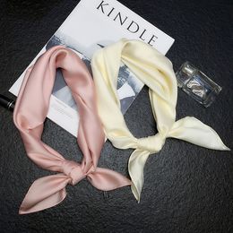 Wholesale-brand bags SCARF women's silk scarf fashion lady square scarves soft shawls pashmina solid Colour bandana