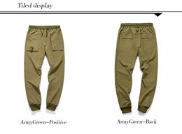 New men's multi-pocket casual pants loose large size male fashion sports trousers army green Colour bundle pants 4sets/lot
