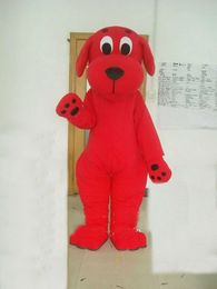 Halloween Red Dog Mascot Costume Top Quality Cartoon doggy Anime theme character Christmas Carnival Party Costumes