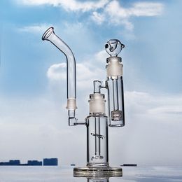 TORO Hookahs Glass Bong Heady Dab Rigs Unique Water Bongs Smoking Water Pipes Percolator With 18mm Bowl Shisha 13 inchs