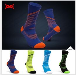 Bicycle socks long tube competition training riding socks male adult breathable marathon compression socks