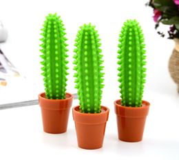 wholesale Cactus Ballpoint Pen 1.0 Mm Pen Tip Blue Refill Decoration Gifts Pens Student Stationery Office Funny Free Shipping SN1975