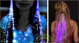 Flash Night Lights Braid Luminous Light Up LED Hair Extension Party Hair Glow by Fibre Surprise price FREE shipping 2020