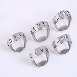 " Lover " Party" cheer" Arrow " I do" Creative Stainless Steel Finger Ring Ring-Shape Beer Bottle Opener 22mm