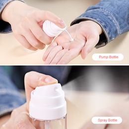 Transparent Clean Pump Bottles Eco Friendly Plastic Empty Hand Sanitizer Spray Bottles Liquid Cosmetic Containers Sealed 3 3ka E19