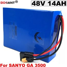 48V 14AH electric bicycle lithium battery 48V E-bike battery for Original Sanyo 18650 cell 48AH 250W 500W 1000W Free Shipping