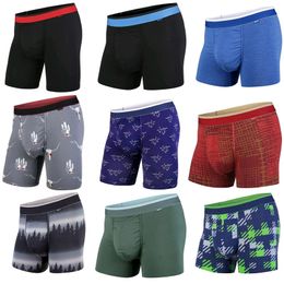 Random styles Men's Trunk boxer Underwear with Support Pouch and Seamless Pucker Panel, Soft Modal Fabric~North American size