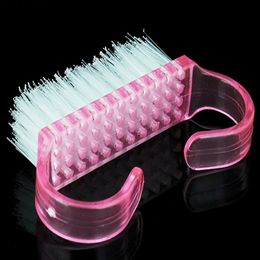 Wholesale 6.5*3.5 cm Pink Nail Art Dust Brush Tools Dust Clean Manicure Pedicure Tool Nails Accessories Best quality