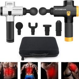 Phoenix Muscle Stimulator Massage Gun Vibrating Deep Therapy Relaxation Fascia Fitness Exercise Pain Relief Electric Massager MX191022